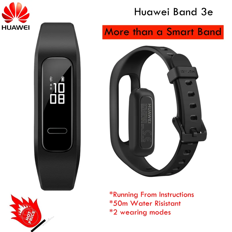 

Huawei smart band 3e fitness wrist watch waterproof Innovative 2 Wearing Modes Footwear Mode
