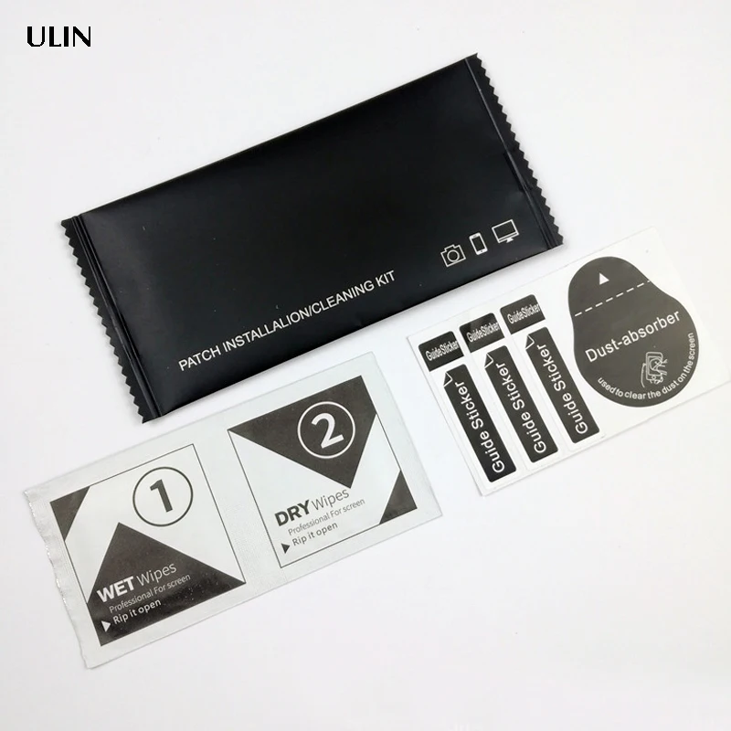 

Free Samples! Cell Phone Screen Protector Used Installation Accessories Cleaning Kits, Yellow, white, black, orange