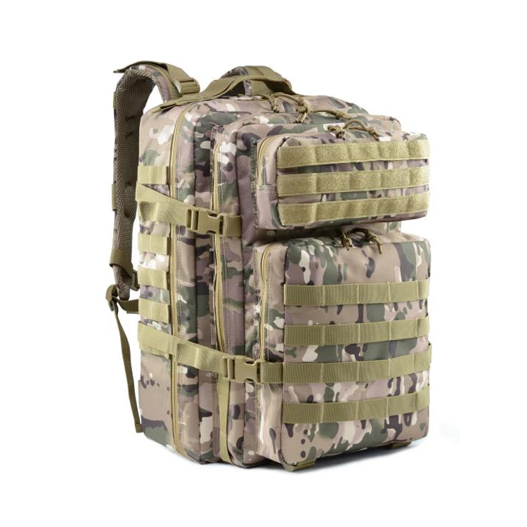 

In Stock Outdoor Backpack travel bag waterproof tactical camp climbing bag, Black, oliver green, cp, khaki, camo, acu