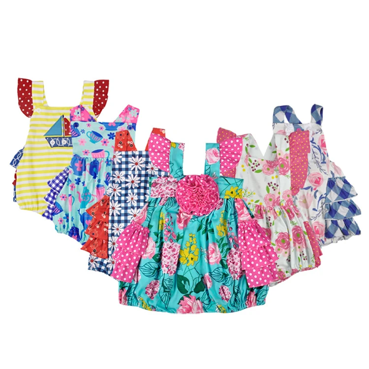 2019 Summer baby clothing baby Lantern jumpsuit baby flying sleeve rompers