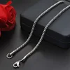 XL027 Stainless Steel Silver Necklace Aretes Fashion Jewelry, 2-3.2MM Corn Chain Necklaces For Men