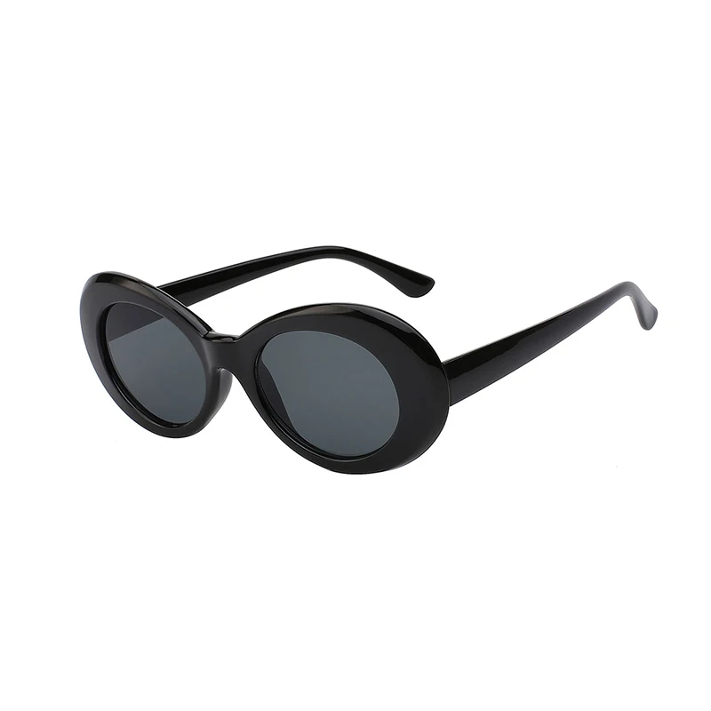 

Retro Oval Mod Thick Frame Sunglasses Round Lens Clout Goggles