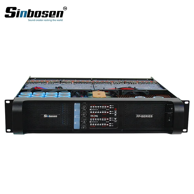 

Sinbosen DS-10Q 1350watt 4 channel audio power pa amplifier for party