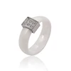 13742 Xuping Jewelry fashion cuboid inlayed six diamond style ceramic ring