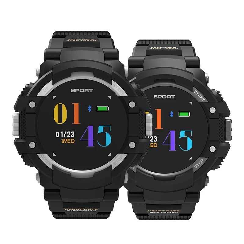 

F7 smart watch GPS smartwatch with IP67 waterproof Barometer Thermometer outside sport watch, Black;silver