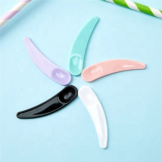 
Good quality various color mini spatula cosmetic bar spoon 