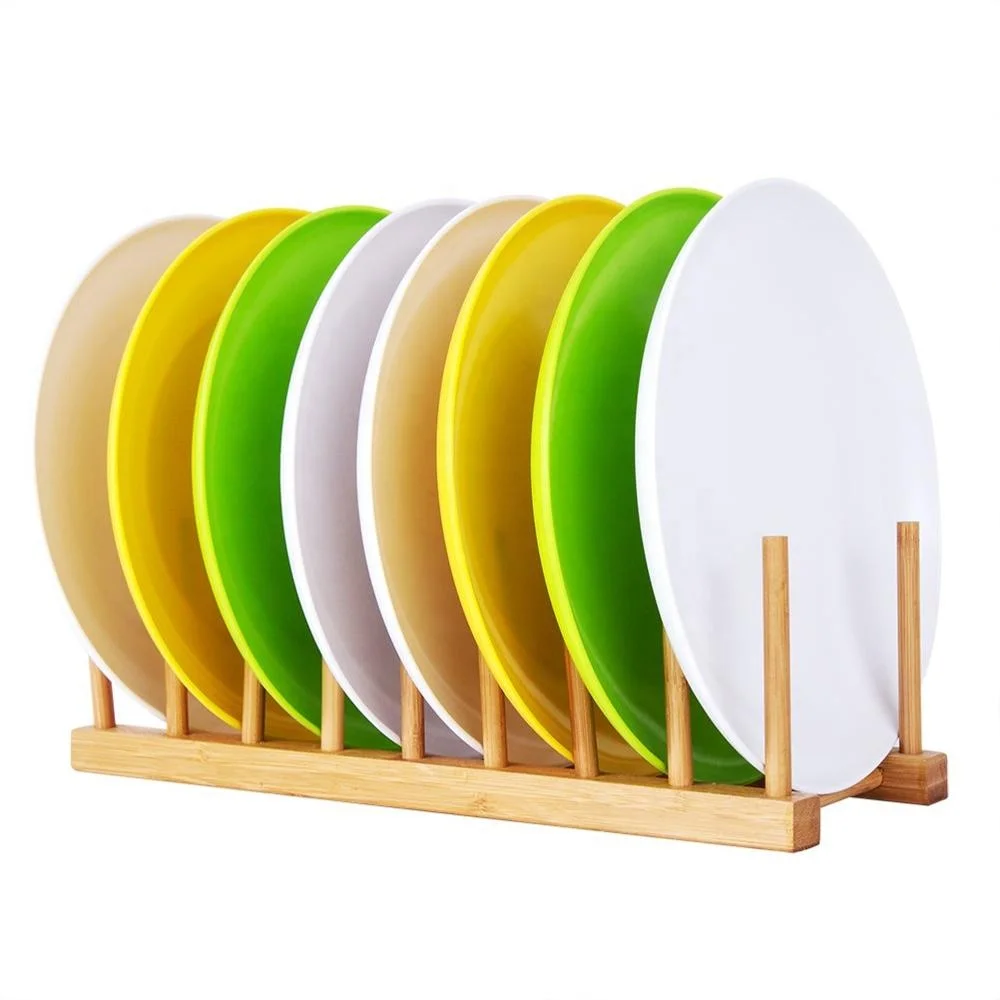 

Kitchen bamboo dish drying rack, Beige, brown or as customer's requirement
