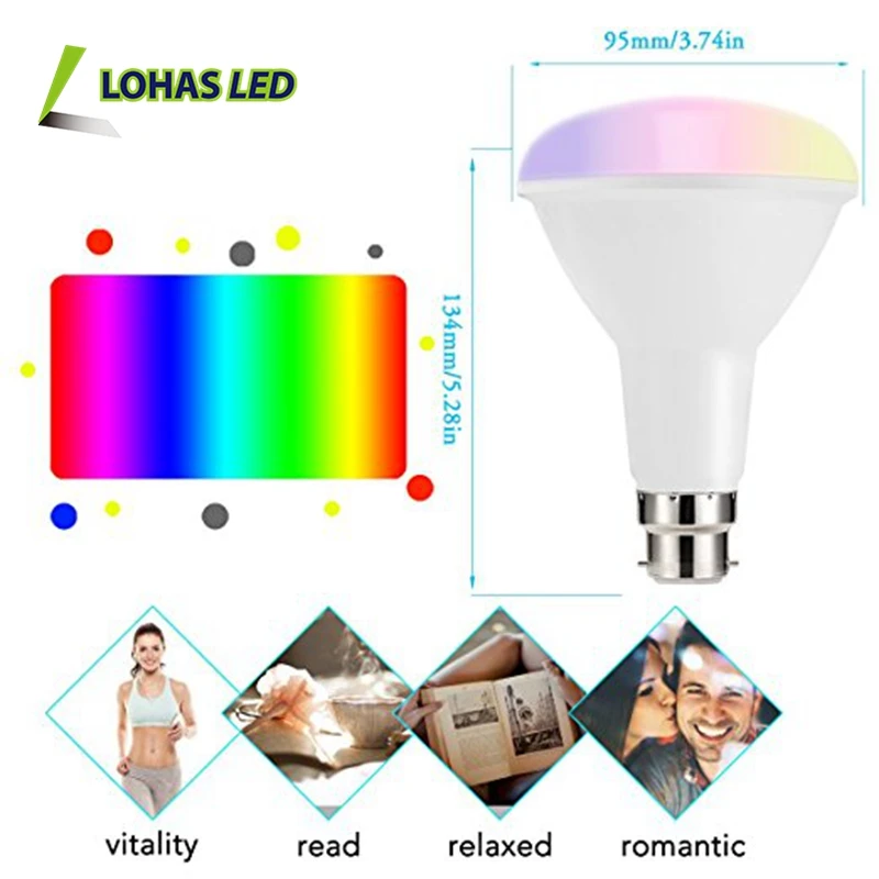 Alexa Tuya Smart Control led Light 10W BR30 E26 wifi led bulb