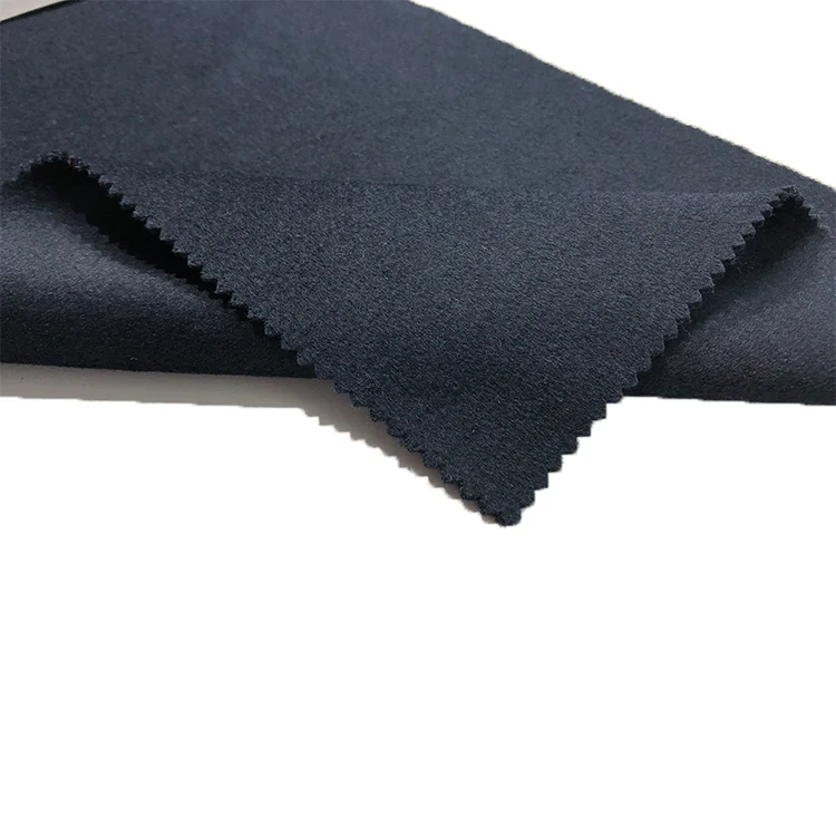 
hot sale stock sweater brushed double side woven merino wool fabric 