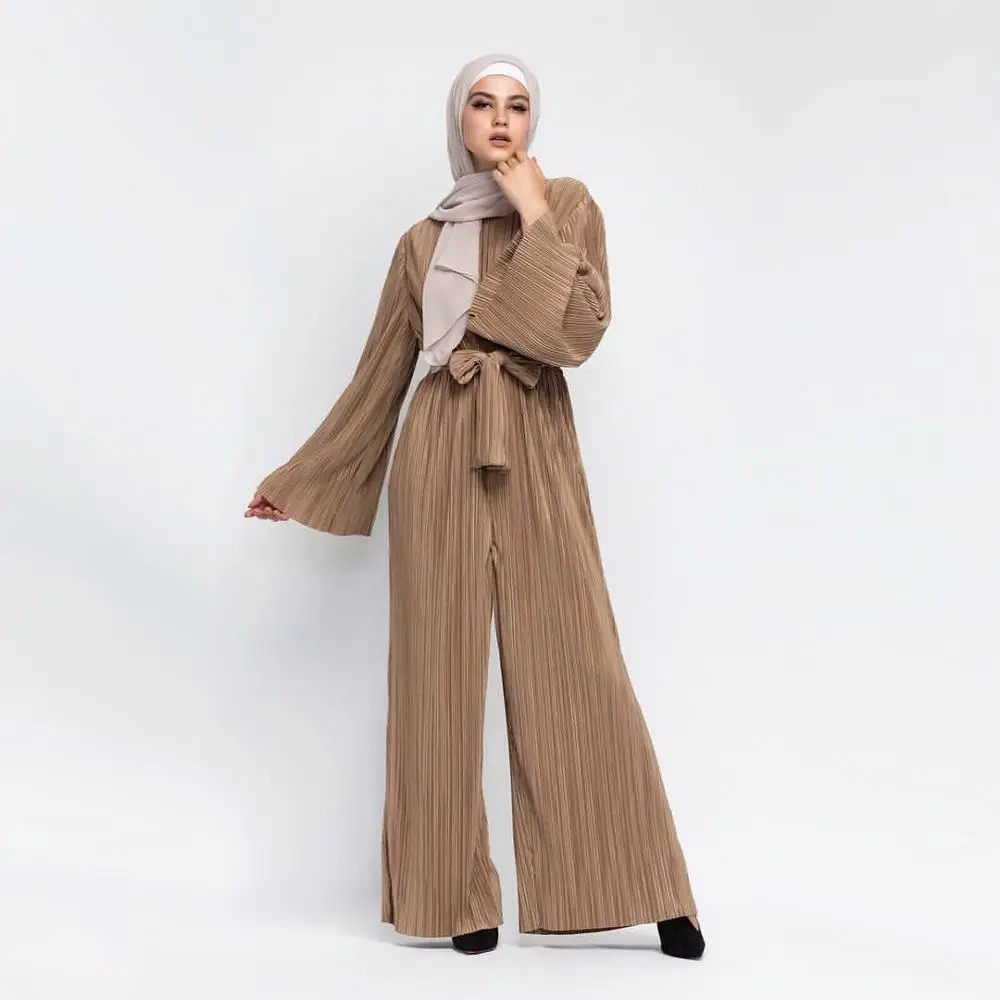 

Latest fashion manufacturer islamic one-piece dress modest clothing maxi length islamic jumpsuit, 5 colors