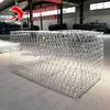 Hot dip galvanized 2*1*1m 8*10cm 2.7mm gabion basket stone gabion netting