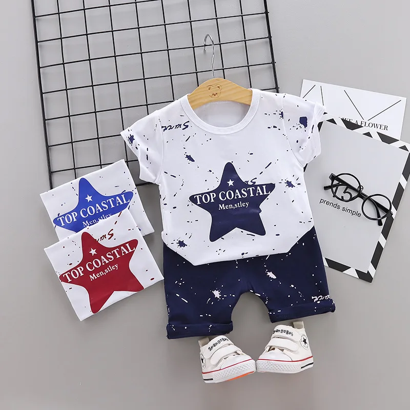 

Good quality baby summer clothing set 2pcs kids clothing baby clothes, As pictures
