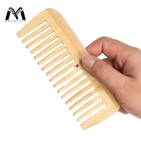 

Wholesale Cheap Bamboo Travel Disposable Wooden wide tooth Hair Comb