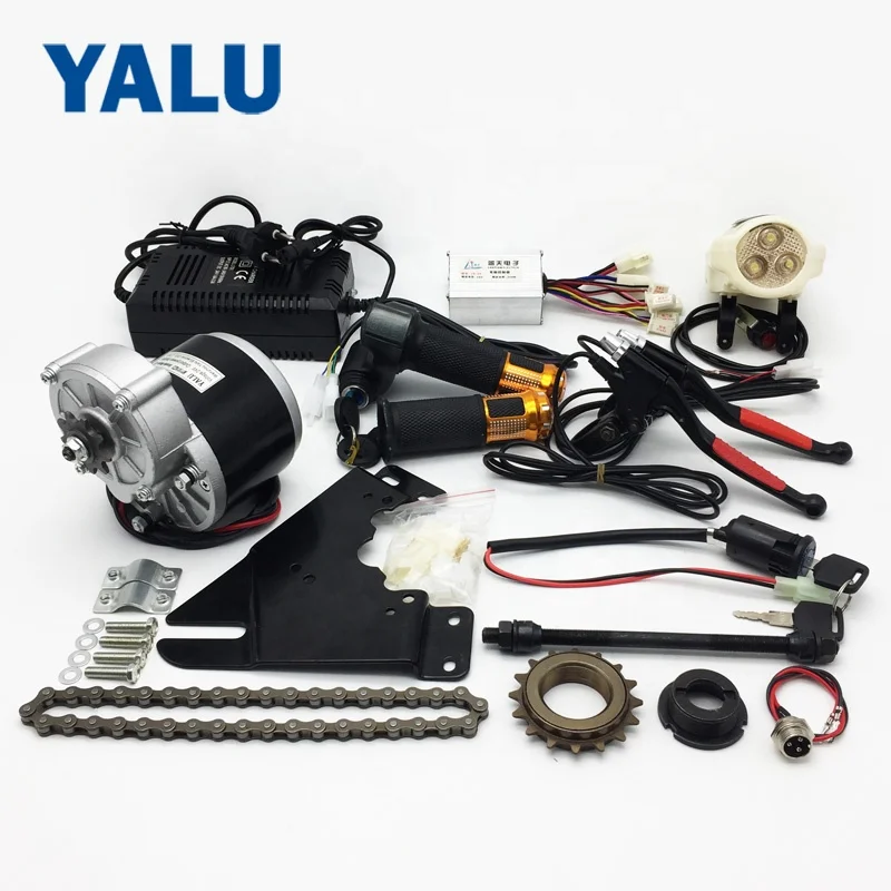 

24V 350W Electric Bicycle Complete Parts Geared Brush Scooter DIY Ebike Conversion Motor Kits Cheap MY1016Z3 Electric Bike