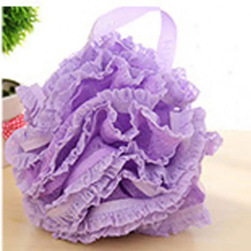 

1PCS Loofah Flower Bath Ball Bath Tubs Cool Ball Bath Towel Scrubber Body Cleaning Mesh Shower Wash Sponge Bathroom Accessories, Customized