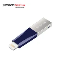 

100% Original SanDisk USB Flash Drive iXPand OTG Connector Pen Drive USB 3.0 Pendrive 32GB 64GB 128GB MFi for iPhone ipod ipad