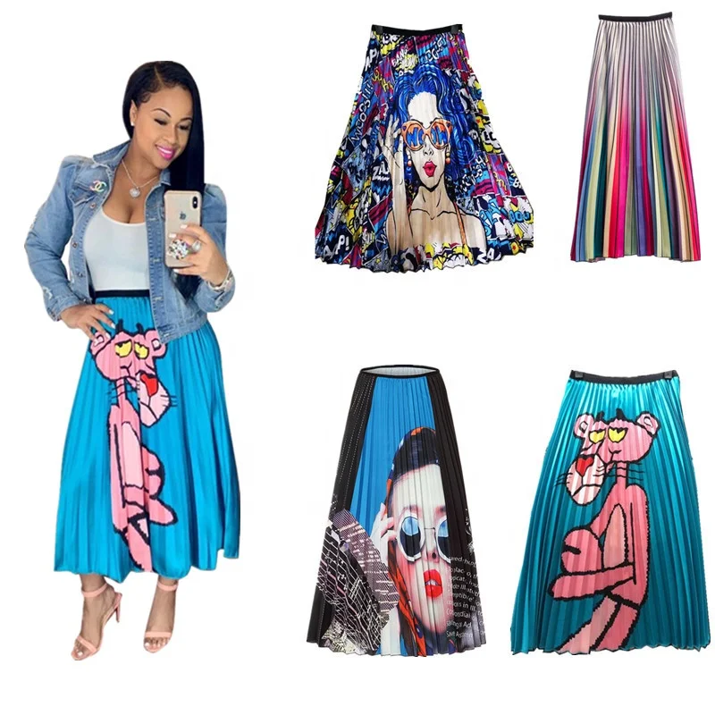

New Clothes Women 2019 Bohemian Clothing Fashion Trends Pleated Skirt