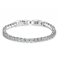 

Fashion stainless steel cubic zirconia tennis bracelet for women