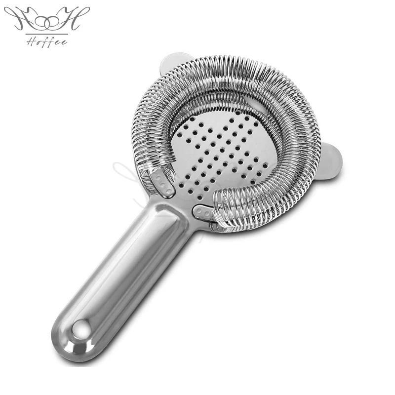 

Crossed Stainless steel #18/8 Weighted Cocktail Hawthorn Strainer with high density spring, Customized