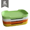 Popular selling high quality custom rectangle breakfast stackable plate