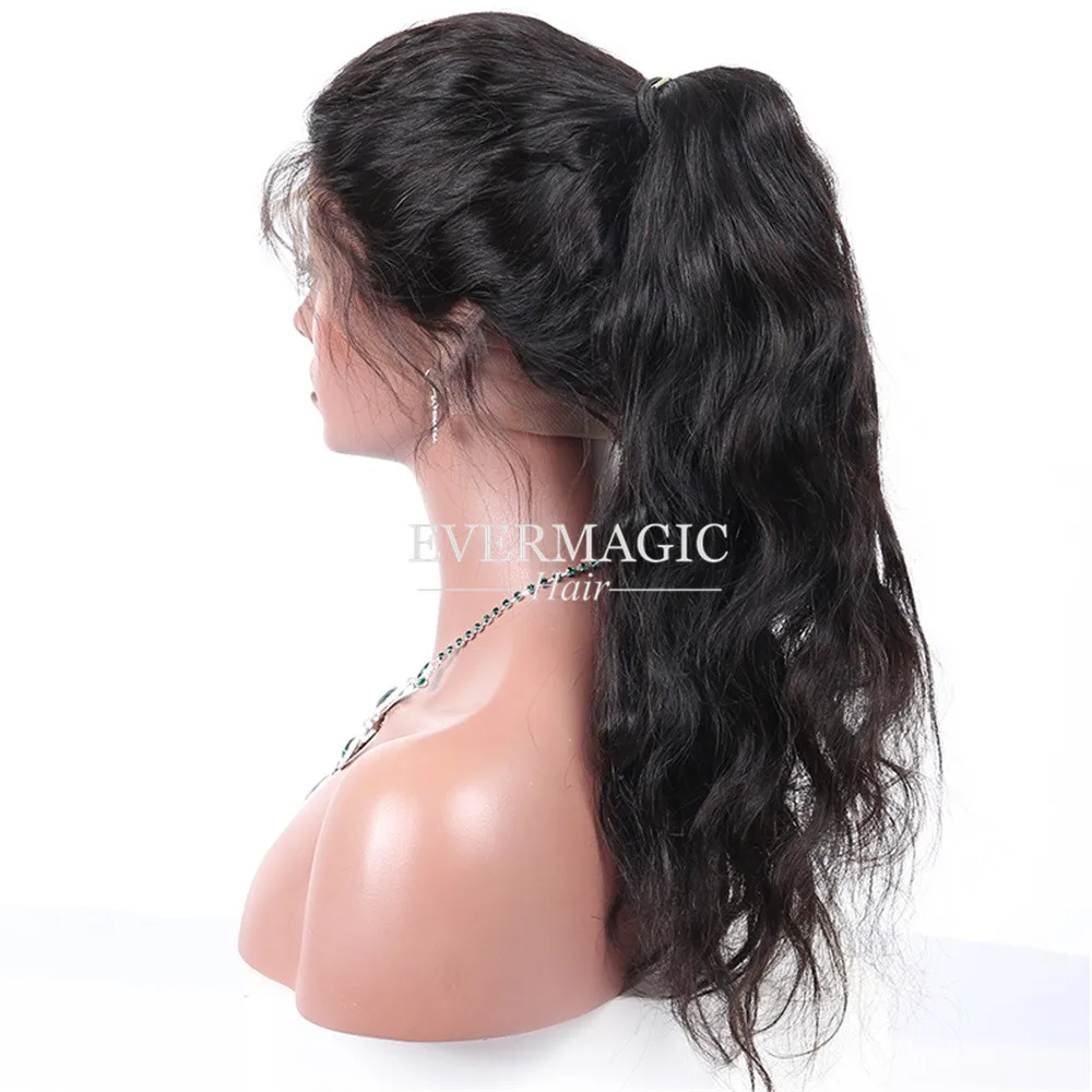 

360 Lace Frontal Wig Human Hair With Baby Hair Natural Wave Style Natural Color 360 Full Lace Wig