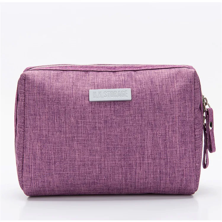 

Sandro Custom Design Eco-Friendly Waterproof Cosmetic bag Purple Color Makeup Brush Bag, Customized color