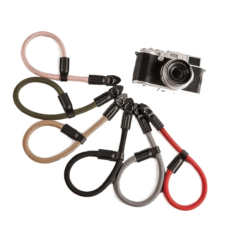 

Manufacturer Custom Logo Quick Release DSLR Safety Nylon Rope Camera Wrist Strap, 250 colors