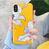 For Apple X-glossy imd matte soft shell for iPhone7plus beautiful big flower 6s yellow 8p tide all-inclusive mobile phone shell