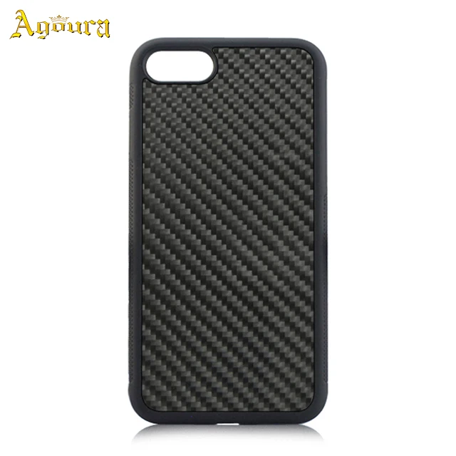 

Hot selling TPU+PC carbon fiber case for iPhone7plus, Black