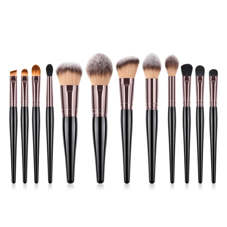 

Private Label 12 Piece Makeup Brush Set Luxury Vagen Brushes Makeup Professional, As photo