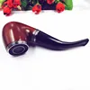 Best Price empty 2ML 900 mah 18350 Li battery cbd smoking pipe wood electronic cigarette e pipes