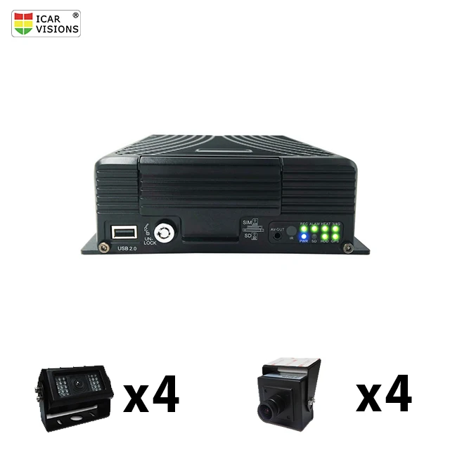 
8CH 3G Mobile DVR for Truck Fleet Vehicle Remote Viewing Surveillance 