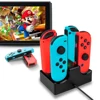 For Nintendo Switch Joy-Con 4 USB LED Controller Charging Dock Stand Charger Station For Nintendo Switch