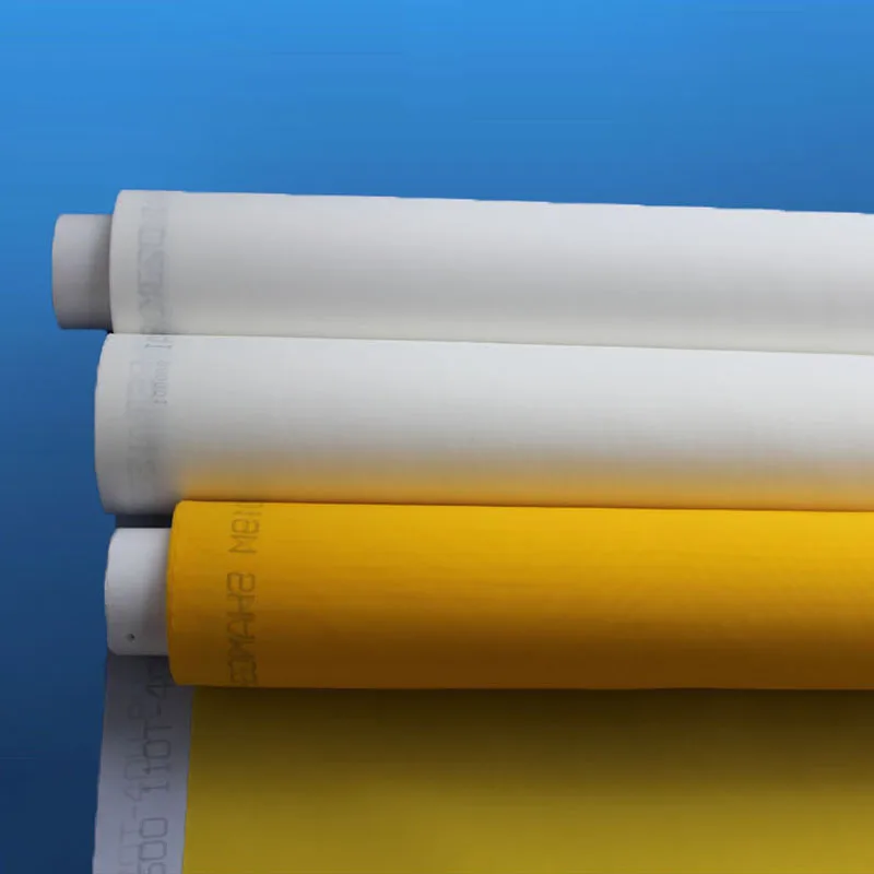 
white yellow polyester fabric screen printing mesh for screen printing 