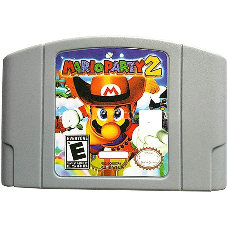 

N64 Cartridge Video Game Card N64 Game Card Mario Party 2 Video Cartridge Console