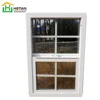 Moden single hung double pane vinyl windows cheap vertical sliding window for America projects