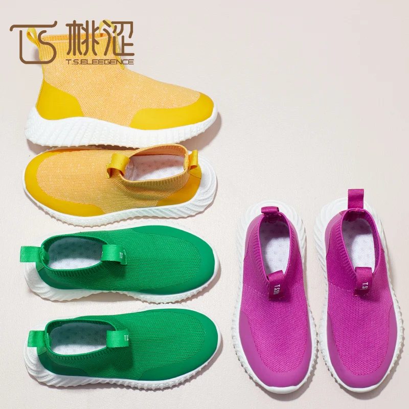 

2019 New Style Children Casual Shoes Kids Sock Sneakers, As pictures shown or customized