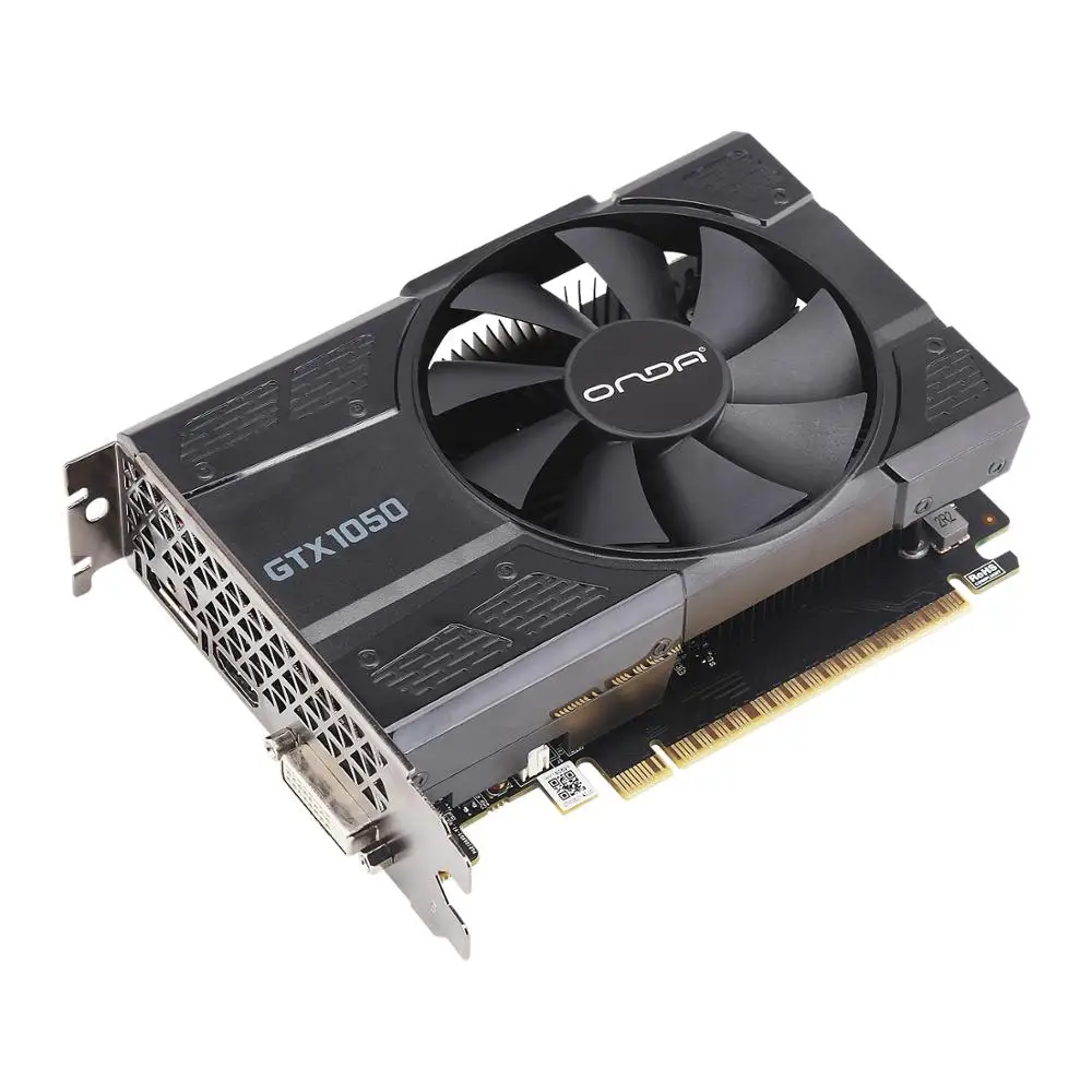 

Hot Sell ONDA INVIDIA Single Fan 4G GDDR5 GTX 1050ti PIO Graphics Card VGA Cards, Black