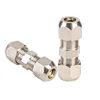 KTU copper locking tube fittings straight air hose quick connect 2 way air fittings one touch pneumatic hydraulic fittings