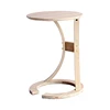 NPVL164 Small Spaces MDF Coffee Table Reliable Sofa Side Table Small Round Living Room Side Coffee Table