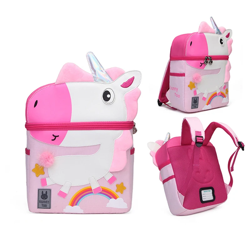 

2019 New 3D Cartoon animal schoolbag Waterproof Schoolbag Cute Back Pack Bag