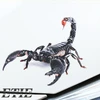 ETIE car decoration accessories wrap sticker lifelike spider scorpion lizard 3D pvc transparent stickers