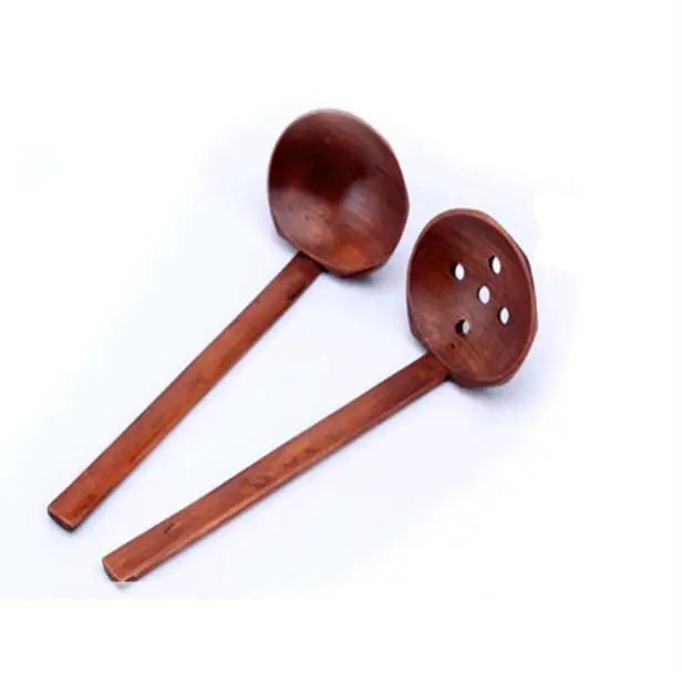 

Z650 Japanese Ramen Wooden Spoon Eco-friendly Tableware TurtleLong Handle Soup Spoon