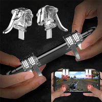 

1Pair W6 New Concept Six-finger Linkage PUBG Phone Gaming Trigger L1 R1 Shooter Controller Mobile Game Fire Button Aim Key