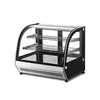 Square glass counter top cake showcase mini cake cooler display