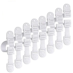 Image of Anti-tip Furniture And Tv Straps - Baby Safety Straps Kit -wAll Mounting Hardware Included For Furniture