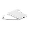 Consumer electronics 2019 Ultra-thin OEM logo printing slim power bank with built in charge cable