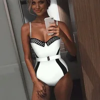 

With Padded Summer One Piece Push Up Bikini Swimwear 2019