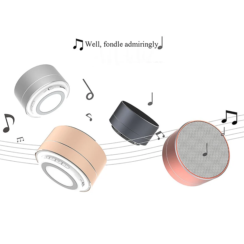 

Factory supply A10 Wireless Speakers Outdoor Portable Mini Speaker for Smart phone use, Black/gold/silver/blue/red