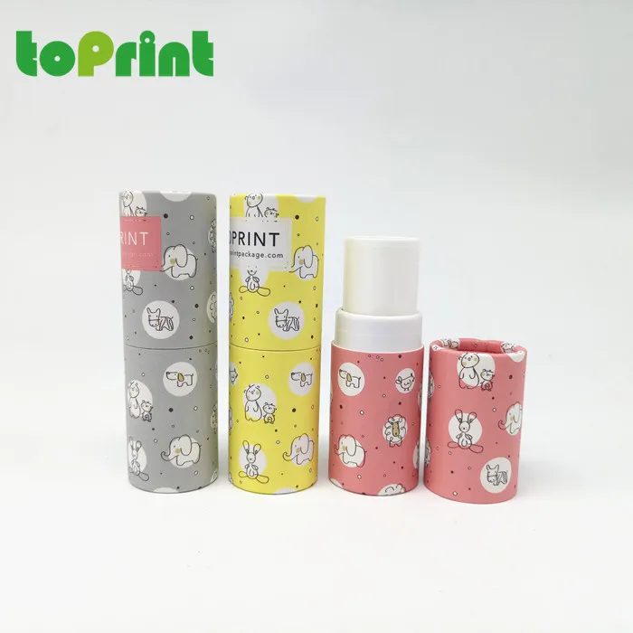 
Eco Friendly Solid Perfume Packaging Paperboard Cardboard Container Round Twist Up Paper Tubes 